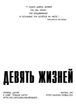 Обложка «Девять жизней»