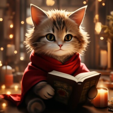 Логотип команды Книжный кот