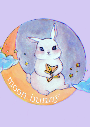 Логотип команды ЛУННЫЙ КРОЛИК ~ moon bunny ~