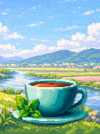 Логотип команды Чаёк с Мятой
